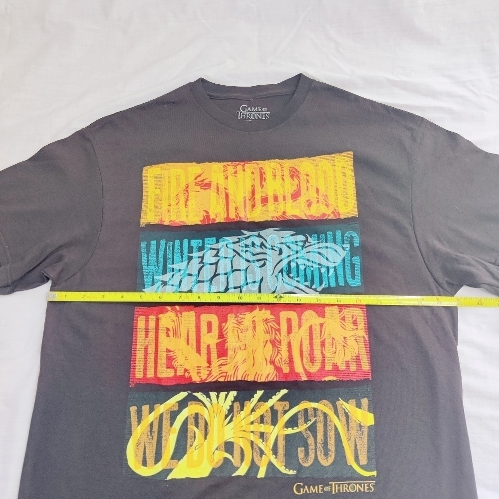 Game of Thrones Tee T-shirt Men's Size Large Black 100% Cotton - Picture 12 of 15